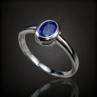 Zafír ezüst gyűrű