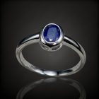 Zafír ezüst gyűrű