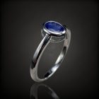 Zafír ezüst gyűrű