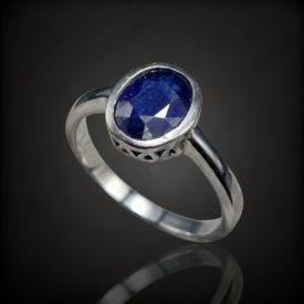 Zafír ezüst gyűrű