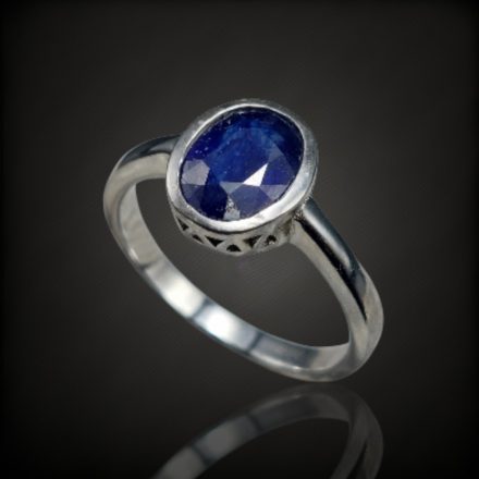 Zafír ezüst gyűrű