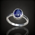 Zafír ezüst gyűrű