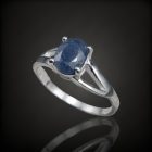 Zafír ezüst gyűrű