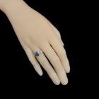 Zafír ezüst gyűrű