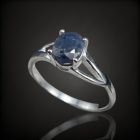 Zafír ezüst gyűrű
