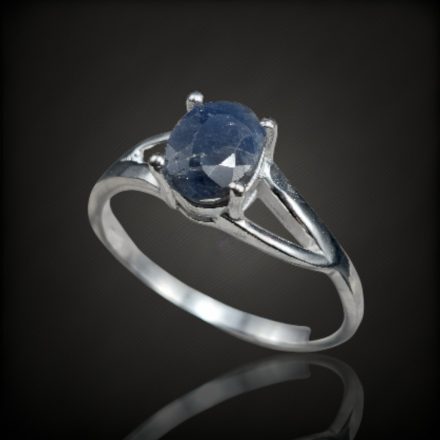Zafír ezüst gyűrű
