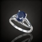 Zafír ezüst gyűrű
