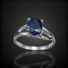 Zafír ezüst gyűrű