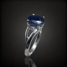 Zafír ezüst gyűrű