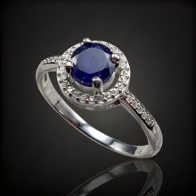 Zafír ezüst gyűrű