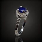 Zafír ezüst gyűrű