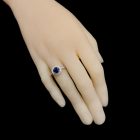 Zafír ezüst gyűrű