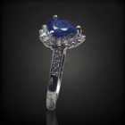 Zafír ezüst gyűrű