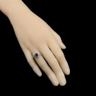 Zafír ezüst gyűrű