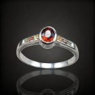 Zafír ezüst gyűrű