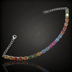 Zafír ezüst karkötő