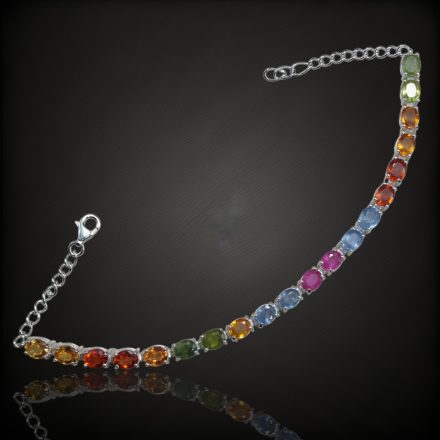 Zafír ezüst karkötő