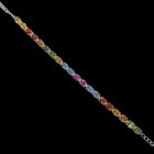 Zafír ezüst karkötő