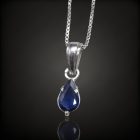 Zafír ezüst medál