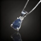 Zafír ezüst medál