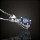 Zafír ezüst medál